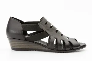 The Atina Black Leather Sandal Final Sale!