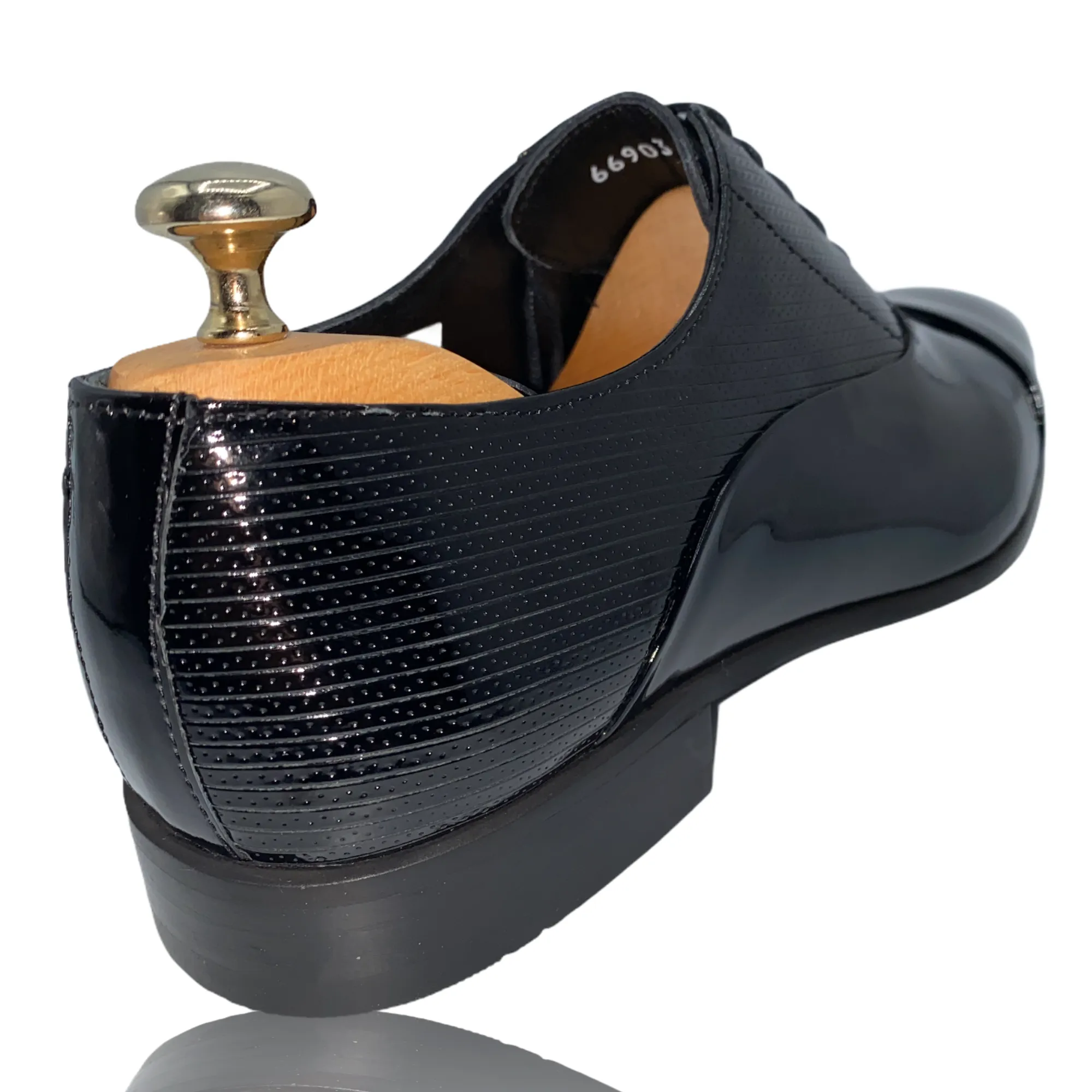 The Lima Black Patent Leather Cap Toe Oxford Shoe Final Sale!