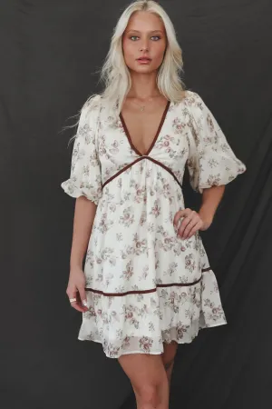 This Little Cutie Cream Floral Dress