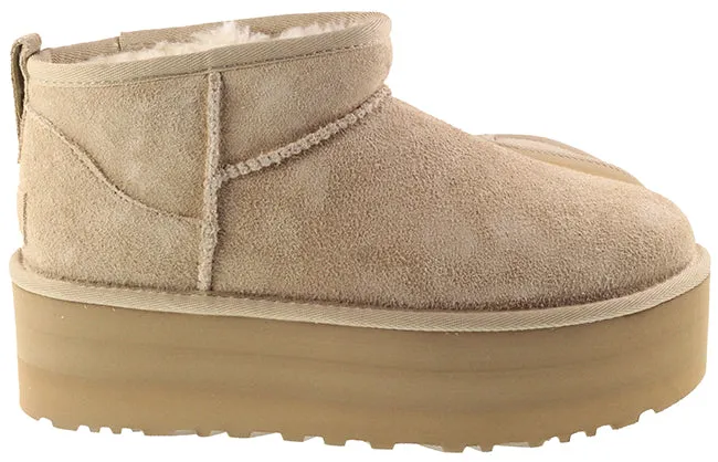 Ugg Boots Womens Classic Ultra Mini Platform Sand