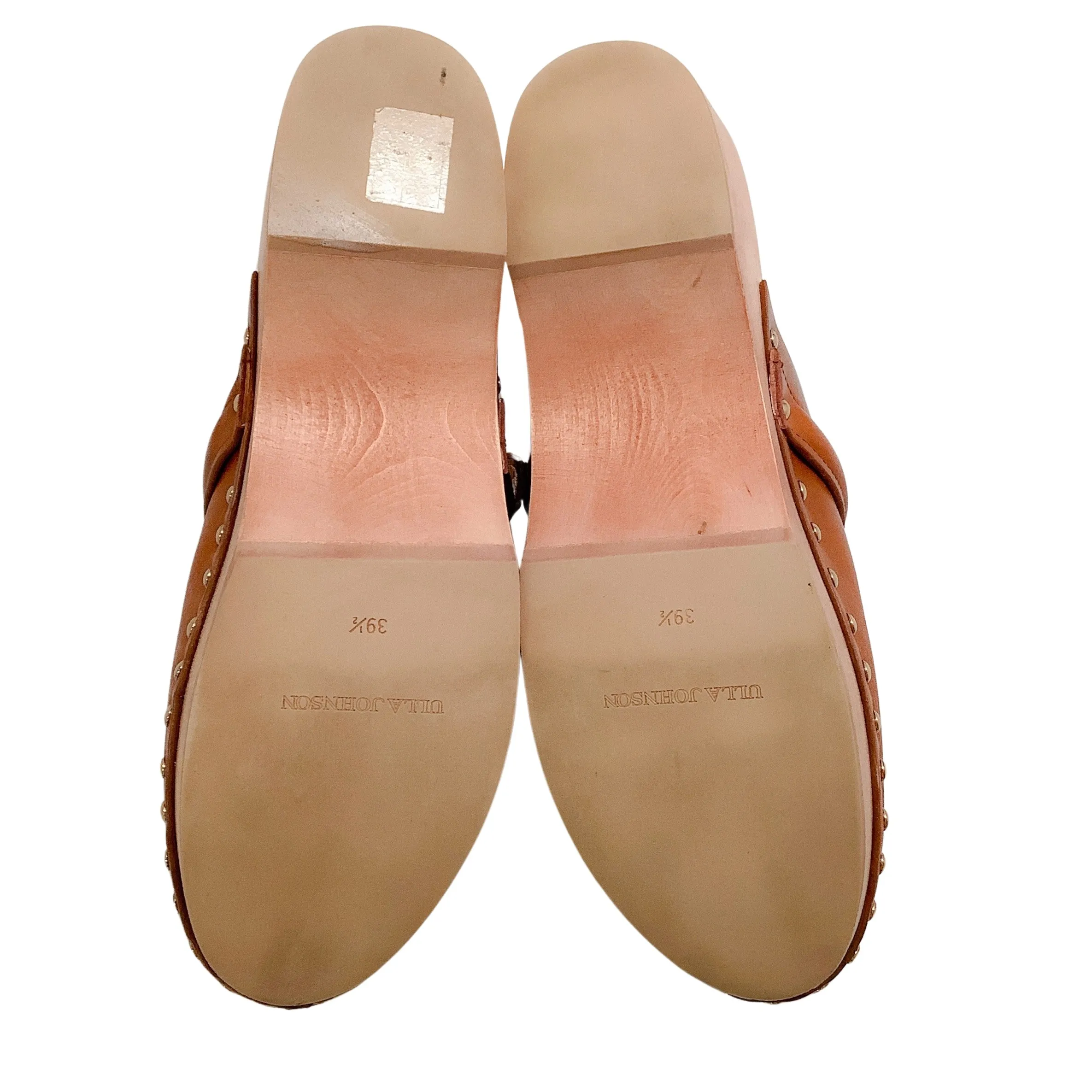 Ulla Johnson Cognac Leather Corsica Clogs