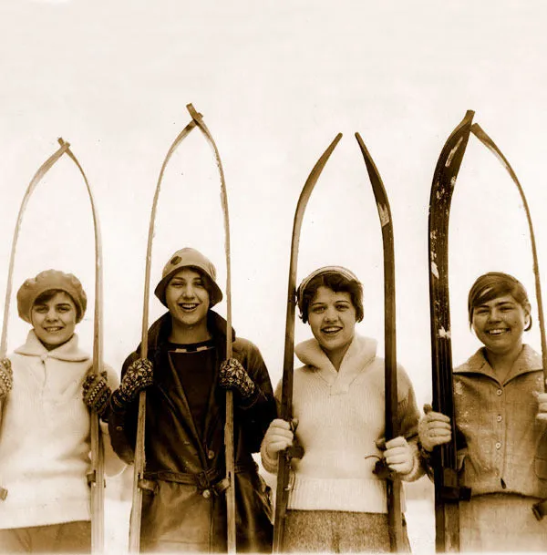 Vintage Ski Photos - ThinWrap 4 Square