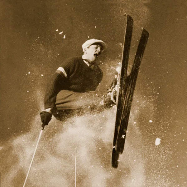 Vintage Ski Photos - ThinWrap 4 Square