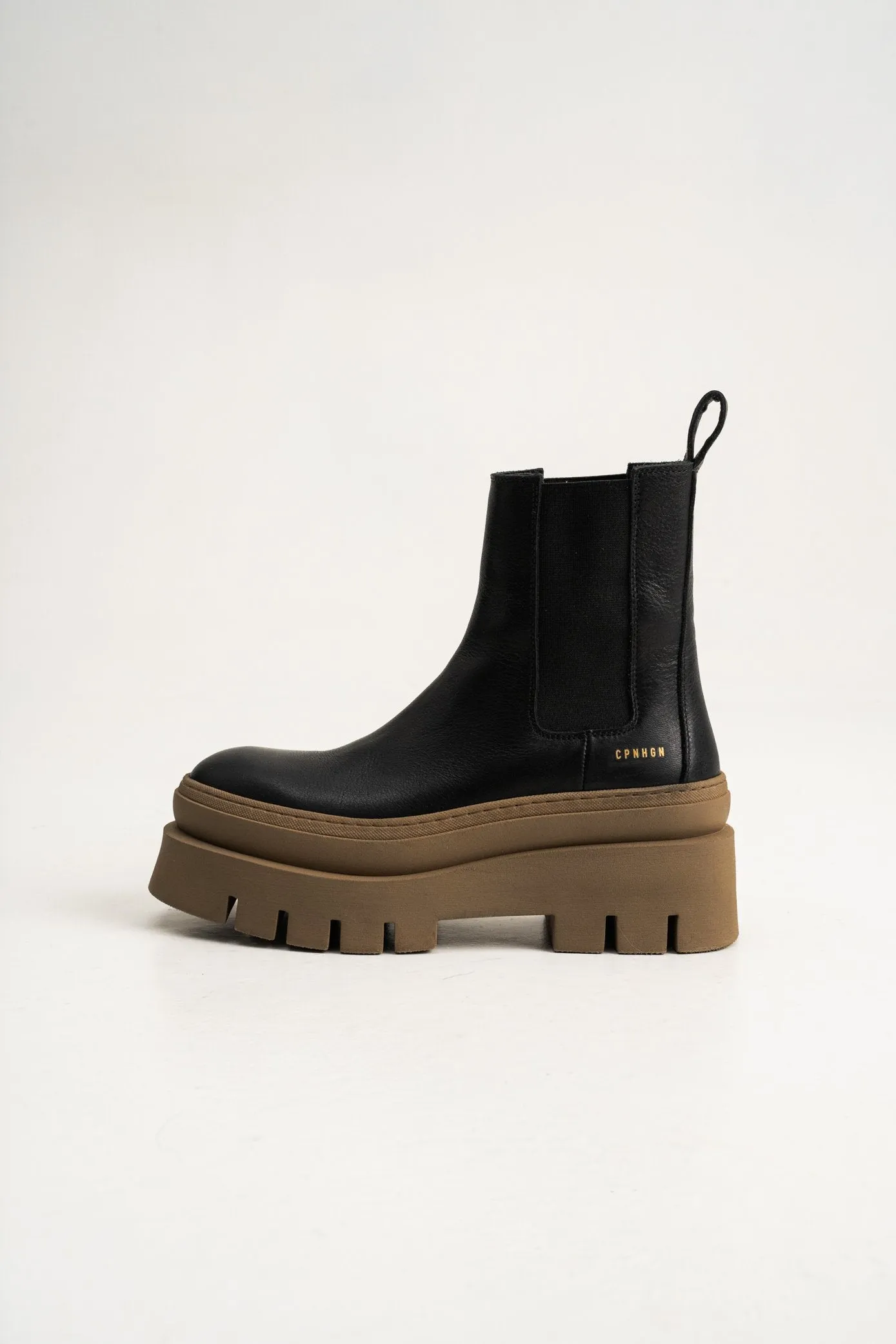 Vitello Black Stone Chelsea Boots