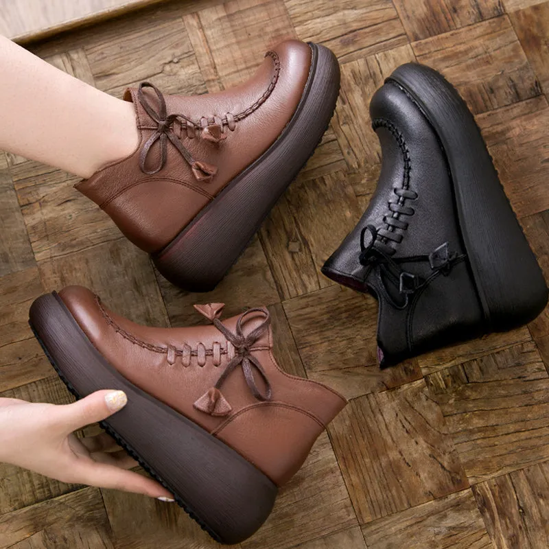 Waterproof Platform Women's Retro Boots