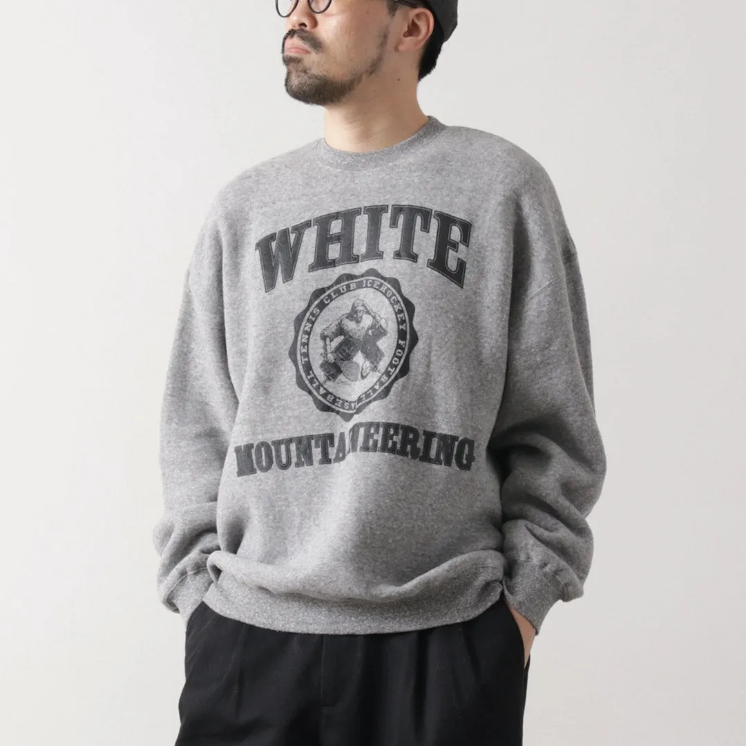 WHITE MOUNTAINEERING（ホワイトマウンテニアリング） カレッジロゴ スウェット