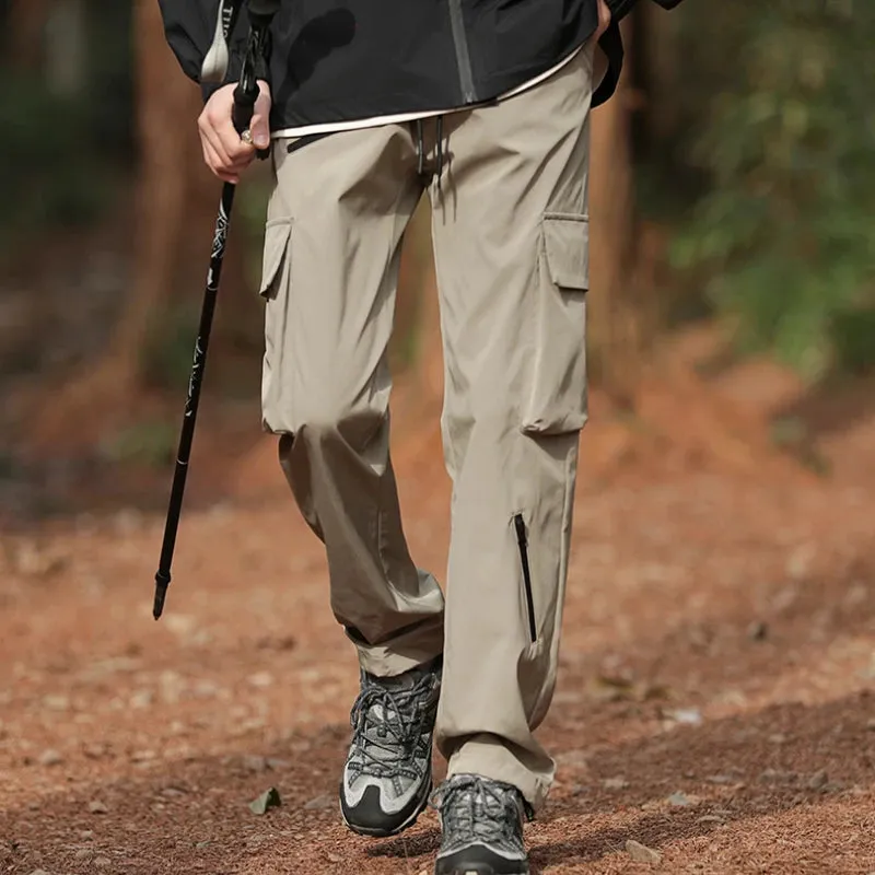 Wiaofellas  -  Men's casual loose daily long pants, outdoor mountaineering pants windproof, waterproof long pants.M-5XL