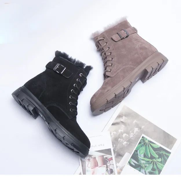 Winter Velvet Plush Martin Boots | Gift Shoes 40-43