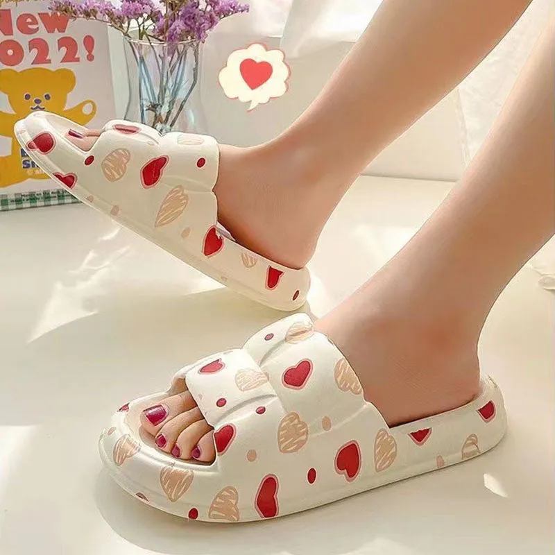 Women Home Shoes Bathroom Slippers Soft Sole Slides Summer Beach Shoes