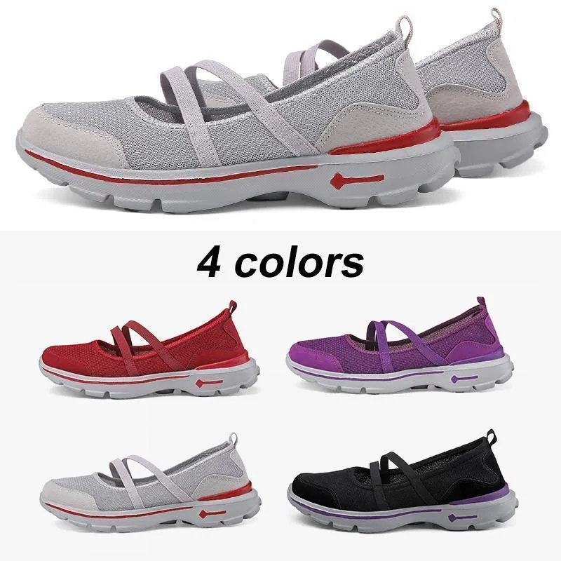 Women's breathable mesh flat shoes