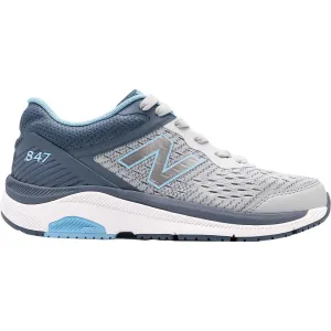 Women's New Balance WW847LG4 Walking Shoes Light Aluminum/Vintage Indigo Synthetic