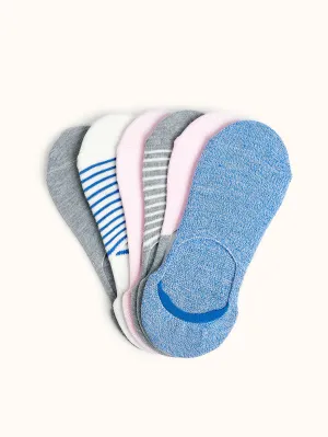 Women's No-Show Liner Socks (6 Pairs) - Assorted Colors