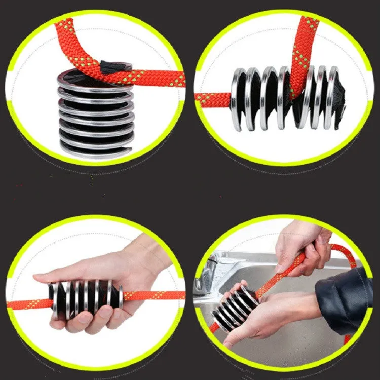 XINDA XD-Q9705 Outdoor Climbing Rope Brush Cleaning Brush Rope Cleaning Tool(Black)