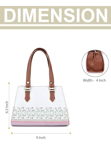 YOYOWING Pista Sling bag for women PU Synthetic Leather Cross body Ladies sling purse travel Floral Pattern